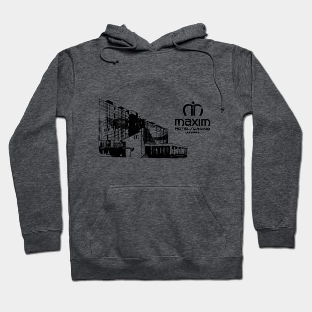 Vintage Maxim Hotel and Casino Las Vegas Hoodie by StudioPM71